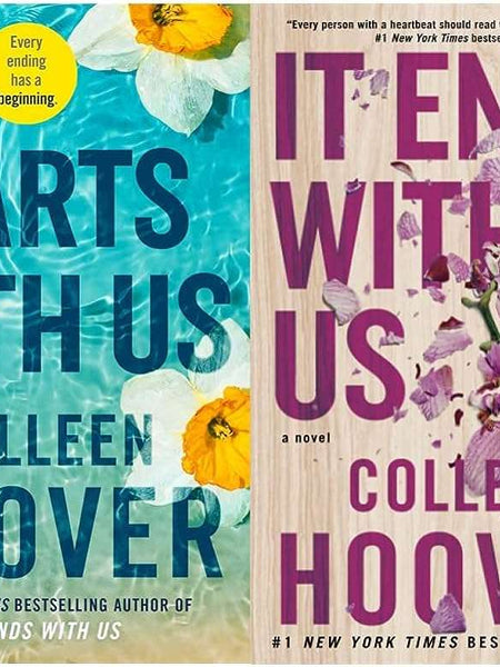 2 book set (it end with us , it starts with us )