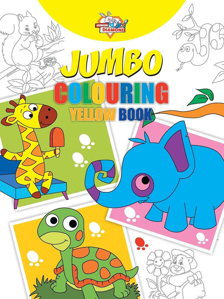Jumbo Colouring Yellow Book for Kids  by Priyanka Verma