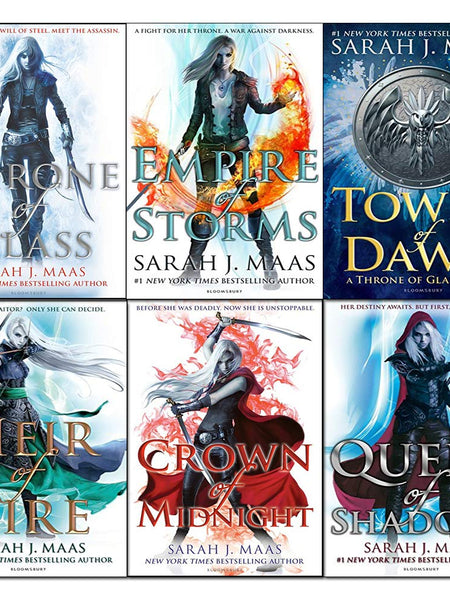 Throne of glass series sarah j maas 6 books collection set by Sarah J. Maas bookset