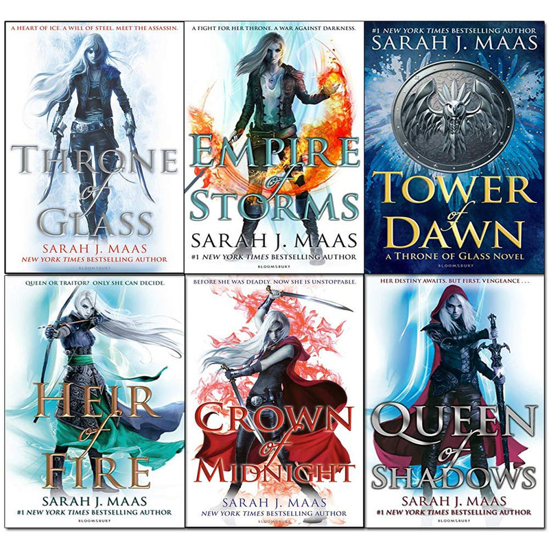 Throne of glass series sarah j maas 6 books collection set by Sarah J. Maas bookset