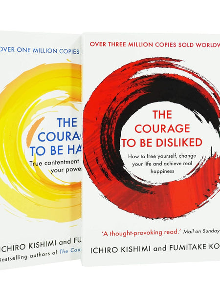 Ichiro Kishimi 2 Books Collection Set (The Courage to be Happy, The Courage To Be Disliked)