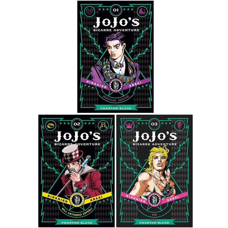 JoJo's Bizarre Adventure: Part 1-Phantom Blood, Vol. 1 + Vol.2 + Vol. 3 collection