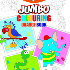 Jumbo Colouring Orange Book for 4 to 8 years old  by Priyanka Verma