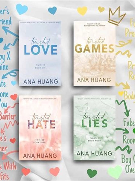 Anu huang Twisted 4 Book Set : Twisted love, Twisted Games, Twisted Hate, Twisted Lies