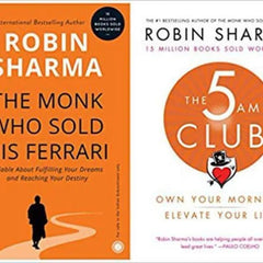 Robin sharma 2 Book set ( 5 am club , The Monk who sold his Ferrari )