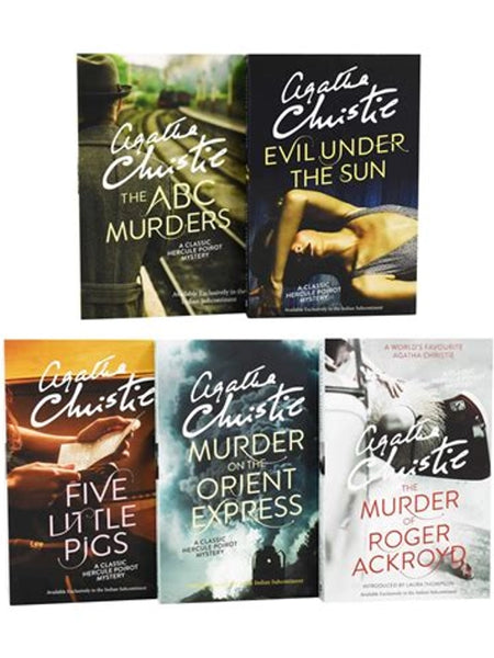 Classic Agatha Christie Mystery 5-Book Set (Paperback English)