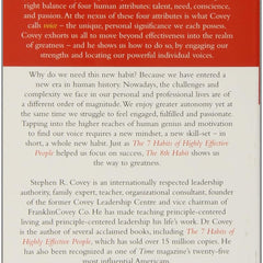 The 8th HABIT FROM EFFECTIVENESS TO GREATNESS by R. Stephen Covey