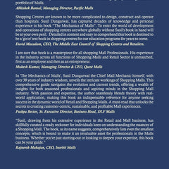 The Mechanics of Malls : A Comprehensive Guide to Develop & Manage Shopping Malls by Susil S Dungarwal