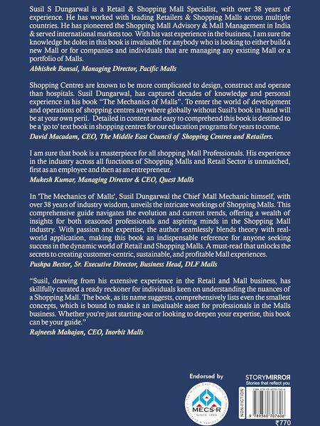 The Mechanics of Malls : A Comprehensive Guide to Develop & Manage Shopping Malls by Susil S Dungarwal