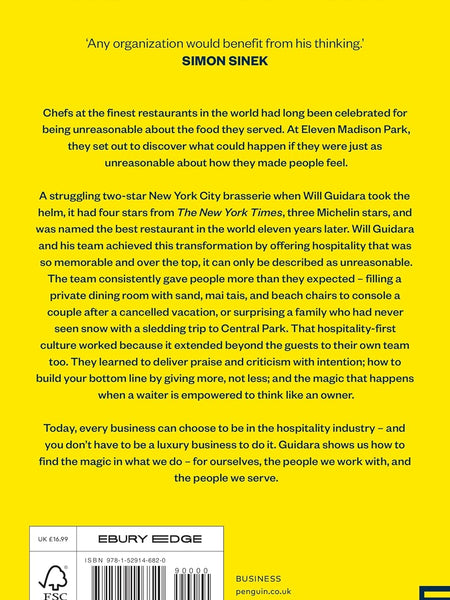 Unreasonable Hospitality: The Remarkable Power of Giving People More Than They Expect by Will Guidara