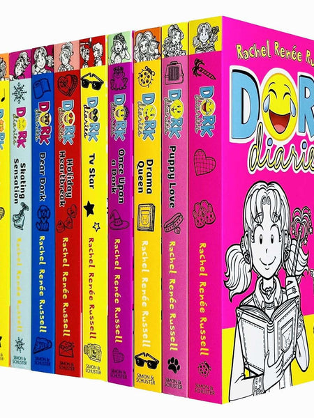 Dork Diaries x 10 Title Slipcase Set by Rachel Renee Russell