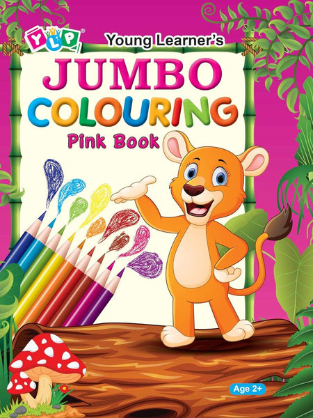 Jumbo Colouring Pink Book by Young Learner