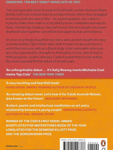 Open Water: Winner of the Costa First Novel Award 2021 by Caleb Azumah Nelson