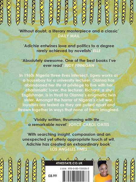 HALF OF A YELLOW SUN PB by Chimamanda Ngozi Adichie