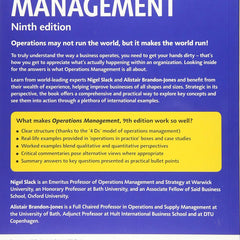 Operations Management by Nigel Slack and Alistair Brandon-Jones