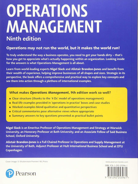 Operations Management by Nigel Slack and Alistair Brandon-Jones