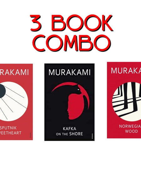 3 book set by Murakami, kafka on the shore, norwegian wood and Sputnik sweetheart