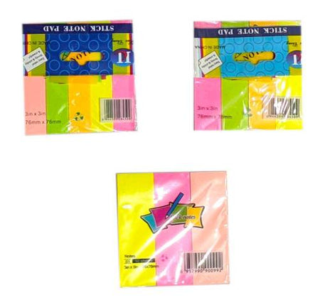 bindass Books Sticky Notes – 4 Colors (50 Sheets Each)