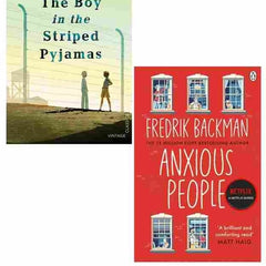 2 Book Set Collection The Boy in the Striped Pyjamas + Anxious People