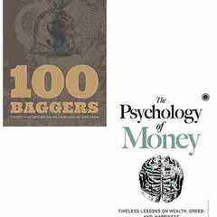 2 Book Set Collection 100 Baggers + The Psychology of Money