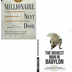 2 Book Set Collection The Millionaire Next Door + The Richest Man In Babylon