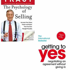 2 Book Set Collection Psychology Of Selling, The + Getting to Yes