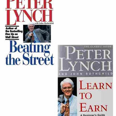 2 Book Set Collection Beating the Street + Learn to Earn