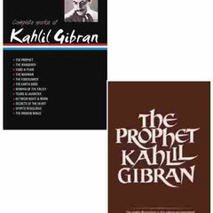 2 Book Set Collection Collected Works of Kahlil Gibran + The Prophet