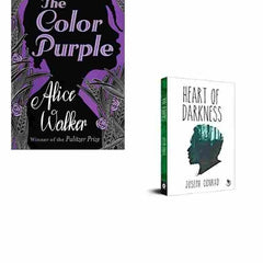 2 Book Set Collection The Color Purple + Heart of Darkness