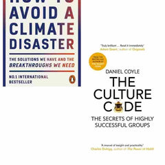 2 Book Set Collection How to Avoid a Climate Disaster + The Culture Code