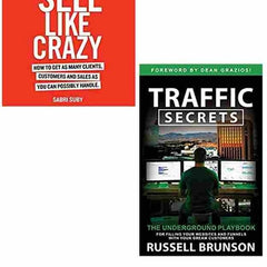 2 Book Set Collection SELL LIKE CRAZY + Traffic Secrets
