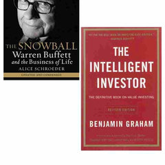 2 Book Set Collection The Snowball + The Intelligent Investor