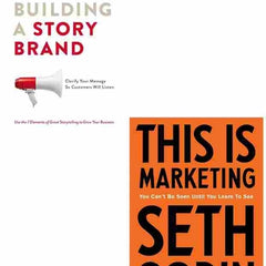 2 Book Set Collection Building a Story Brand + This is Marketing
