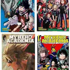 4 Manga Book Set Collection ( My Hero Academia ) My Hero Academia vol.3 + My Hero Academia vol.4 + My Hero Academia vol.7 + My Hero Academia vol.8