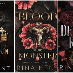3 book set by Rina Kent : Blood of my monster, Vow of deception, Deviant king