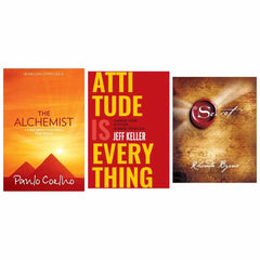 3 book set ( The alchemist , Attitude is everything, The secret )