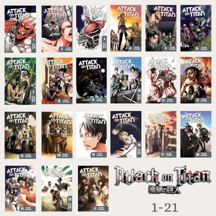 Attack on Titan Box Set (Volumes 1-21)