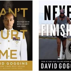 2 Book Set Collection Never Finished + Cant Hurt Me: Master Your Mind and Defy the Odds
