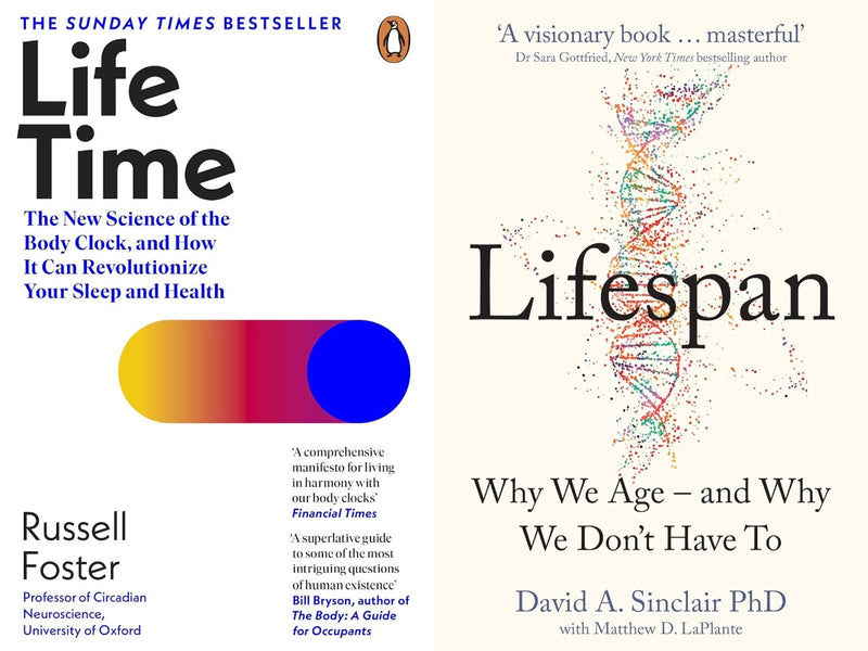 Lifespan by David A. Sinclair and Lifetime by Russell Foste  (Combo)
