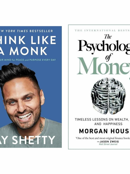 2 Book set ( Think like monk , Psychology of money)