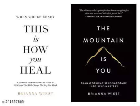 2 BOOK SET The Mountain is You by Brianna Wiest + This Is How You Heal