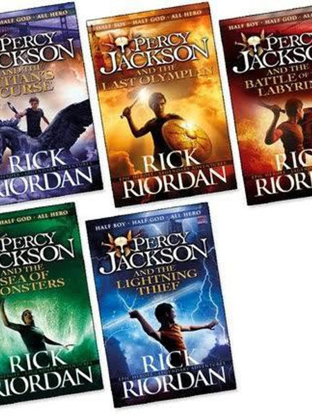 Percy Jackson Complete Series 5 Books By Rick Riordan