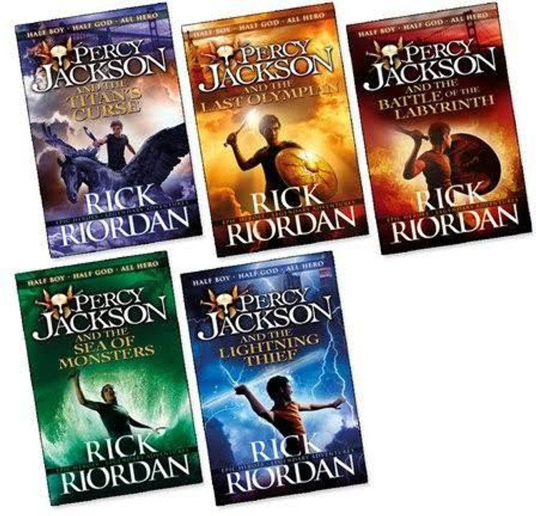 Percy Jackson Complete Series 5 Books By Rick Riordan