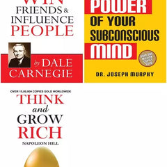 3 Books Set Collection The Power of your Subconscious Mind + How to Win Friends And Influence People + Think And Grow Rich