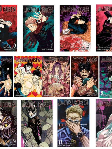 Jujutsu Kaisen English Version Vol.0-12 Comic Set