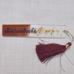 Bindass Books Handcrafted Resin Bookmark – Elegant Gift for Book Lovers