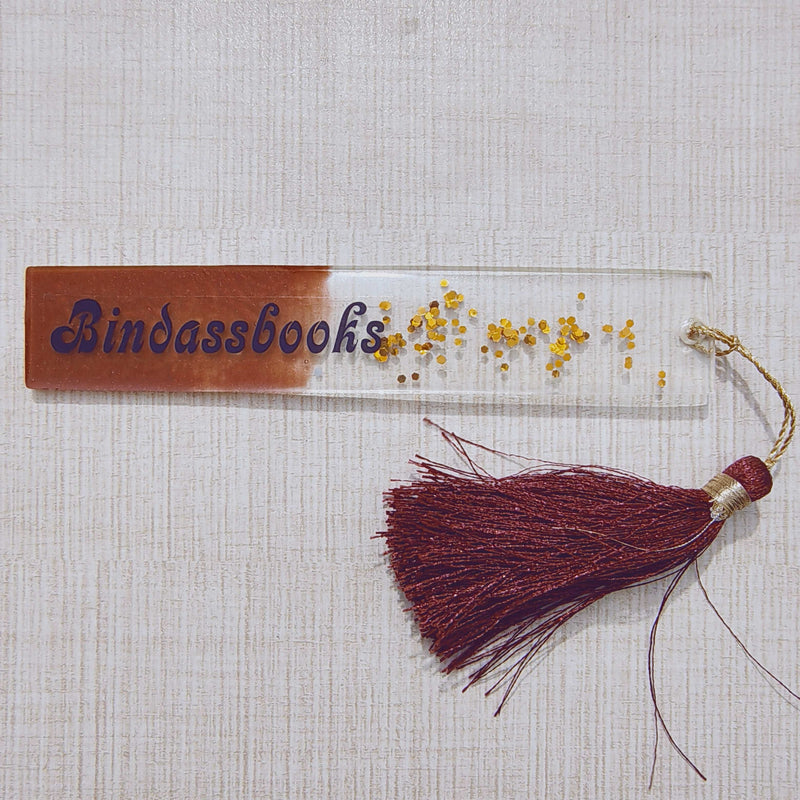 Bindass Books Handcrafted Resin Bookmark – Elegant Gift for Book Lovers