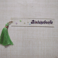 Bindass Books Handcrafted Resin Bookmark – Elegant Gift for Book Lovers