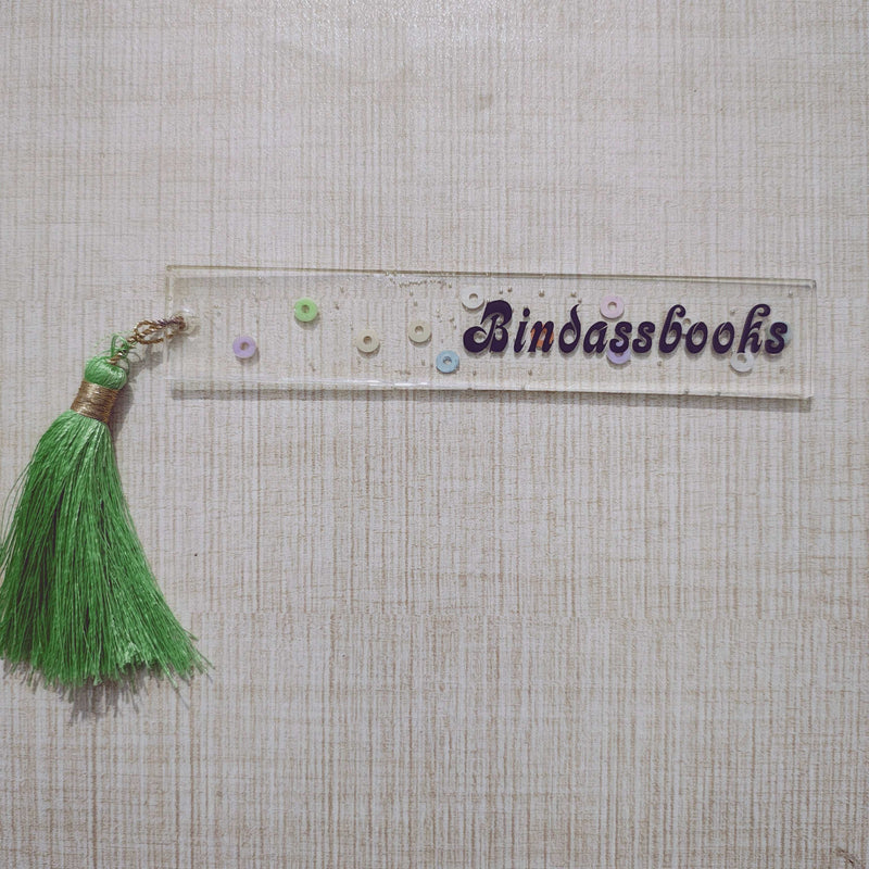 Bindass Books Handcrafted Resin Bookmark – Elegant Gift for Book Lovers