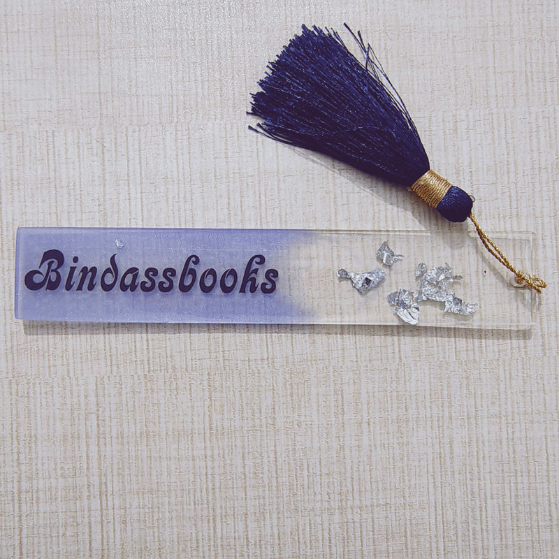 Bindass Books Handcrafted Resin Bookmark – Elegant Gift for Book Lovers